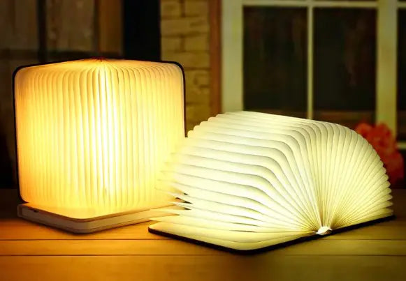 Wooden LED Origami Book Light